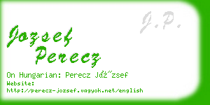 jozsef perecz business card
